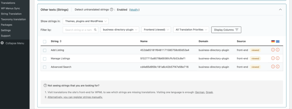 Translation with WPML